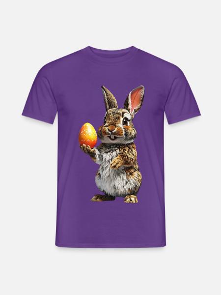 Hase - Männer T-Shirt - Lila
