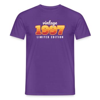 Vintage 1997 Limited Edition - Männer T-Shirt - Lila - Vorne - AI Model Male 178 light (178cm)