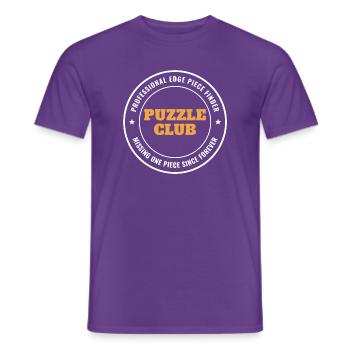 Professional Edge Piece Finder Puzzle Club - Männer T-Shirt - Lila - Vorne - AI Model Male 178 light (178cm)