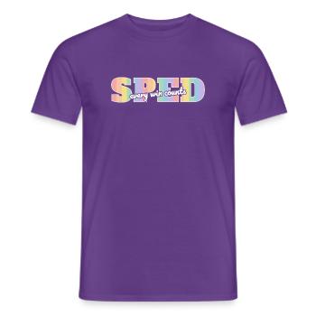 SPED Jeder Sieg zählt - Männer T-Shirt - Lila - Vorne - AI Model Male 178 light (178cm)