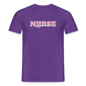 Cold Pack Dealer Schul-Krankenschwester-Gesundheitsbüro - Männer T-Shirt - Lila - Vorne - AI Model Male 178 light (178cm)