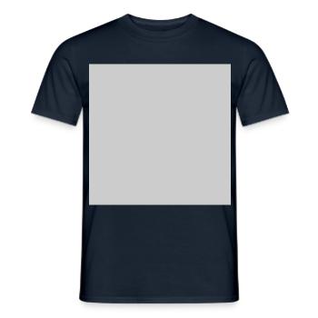 Quatrat in Grau - Männer T-Shirt - Navy - Vorne - AI Model Male 178 light (178cm)