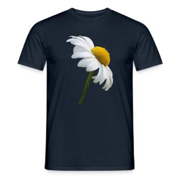 Margerite Gänseblume - Männer T-Shirt - Navy - Vorne - AI Model Male 178 light (178cm)