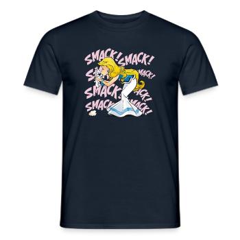 Asterix & Obelix - Falbala mit Idefix - Männer T-Shirt - Navy - Vorne - AI Model Male 178 light (178cm)