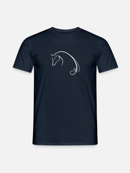 Pferdekopf Pferd Shirt damen - Männer T-Shirt - Navy