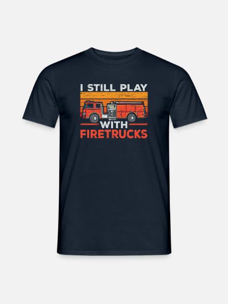 Brandbekämpfung Feuerwehrmann Feuerwehrmann Feuer - Männer T-Shirt - Navy