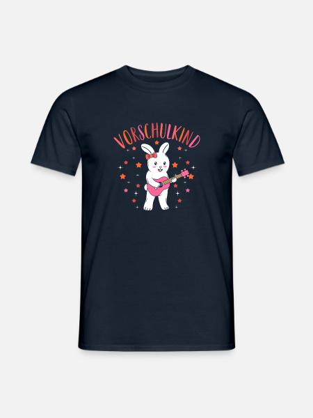 Vorschulkind Vorschule Hase Mädchen - Männer T-Shirt - Navy