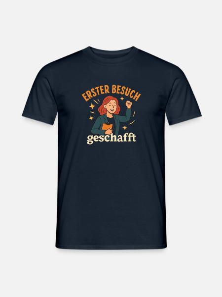 Referendariat Geschenk nach erstem Unterrichtsbesu - Männer T-Shirt - Navy