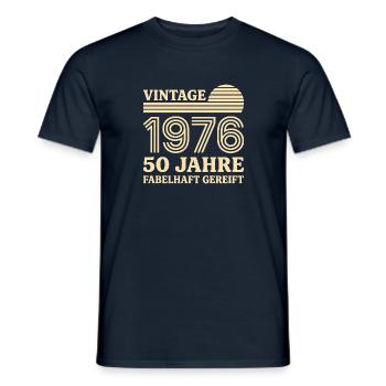 Vintage 1976 50. Geburtstag fabelhaft gereift - Männer T-Shirt - Navy - Vorne - AI Model Male 178 light (178cm)
