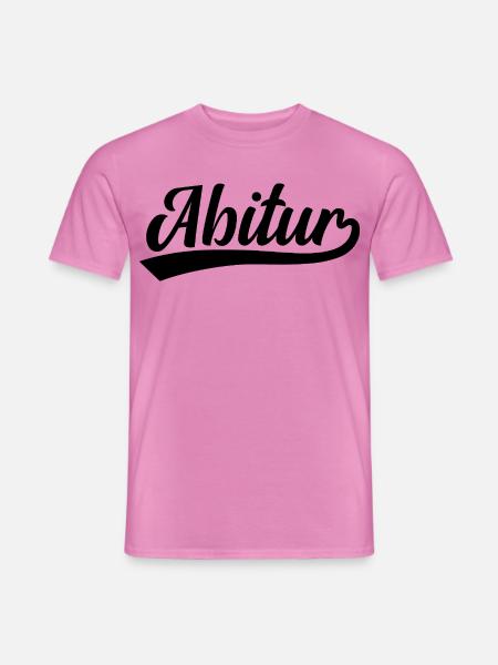 Abitur Abi - Männer T-Shirt - Pink