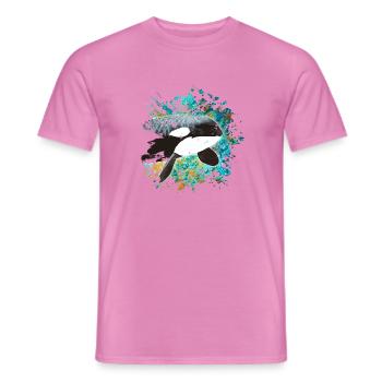 Killerwal - Männer T-Shirt - Pink - Vorne - AI Model Male 178 dark (178cm)