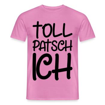 Tollpatsch Ich tollpatschig lustig tollpatschich - Männer T-Shirt - Pink - Vorne - AI Model Male 178 dark (178cm)