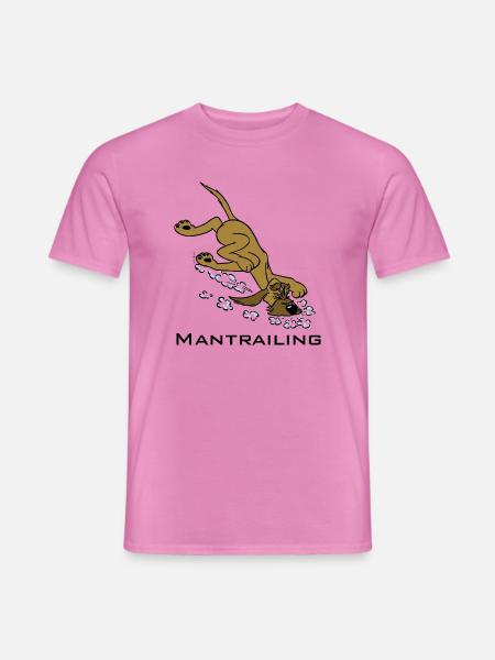 Mantrailing - Männer T-Shirt - Pink