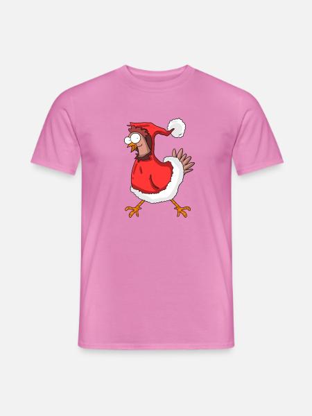 Poulet de Noël - T-shirt homme - rose
