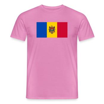 Republik Moldau - Männer T-Shirt - Pink - Vorne - AI Model Male 178 dark (178cm)