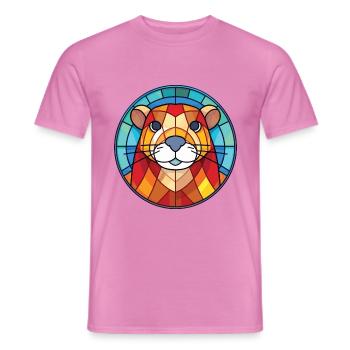 Gopher Buntes Aquarell Tier Haustier Illustration - Männer T-Shirt - Pink - Vorne - AI Model Male 178 dark (178cm)