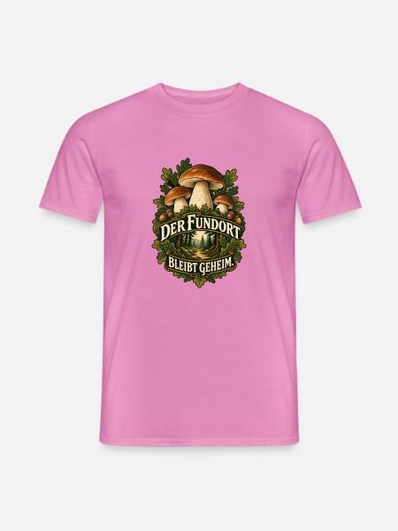 Fundort bleibt geheim Pilzwald - Männer T-Shirt - Pink