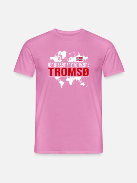 Tromsø  - Männer T-Shirt - Pink