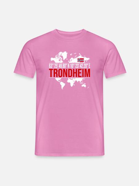 Trondheim - Männer T-Shirt - Pink