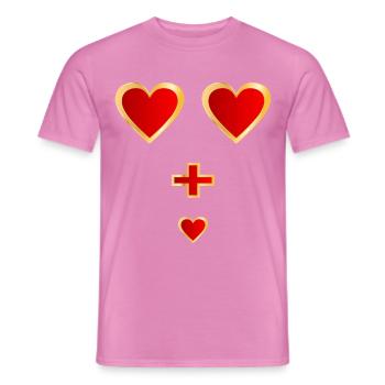Baby verkünden, Familiennachwuchs - Männer T-Shirt - Pink - Vorne - AI Model Male 178 dark (178cm)