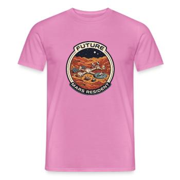 Future Mars Resident - Männer T-Shirt - Pink - Vorne - AI Model Male 178 dark (178cm)
