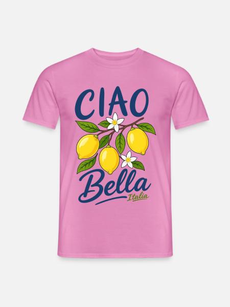 Ciao Bella - Männer T-Shirt - Pink