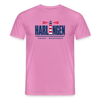 Harlingen Harns Friesland Leuchtturm Waddensee - Männer T-Shirt - Pink - Vorne - AI Model Male 178 dark (178cm)