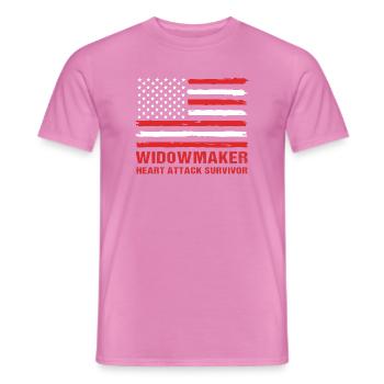 Herzinfarkt - Männer T-Shirt - Pink - Vorne - AI Model Male 178 dark (178cm)