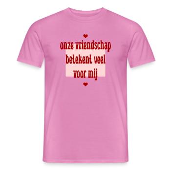 Dankbarkeit Beste Freundin - Männer T-Shirt - Pink - Vorne - AI Model Male 178 dark (178cm)
