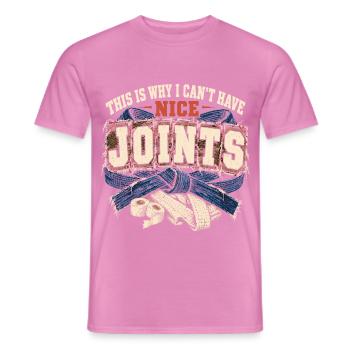 Brazilian Jiu Jitsu BJJ I Cant Have Nice Joints - Männer T-Shirt - Pink - Vorne - AI Model Male 178 dark (178cm)