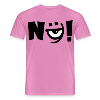 Nein Nö Auge - Männer T-Shirt - Pink - Vorne - AI Model Male 178 dark (178cm)