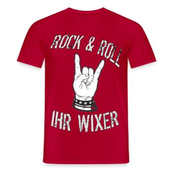 Ihr Wixer - Männer T-Shirt - Rot - Vorne - AI Model Male 178 dark (178cm)