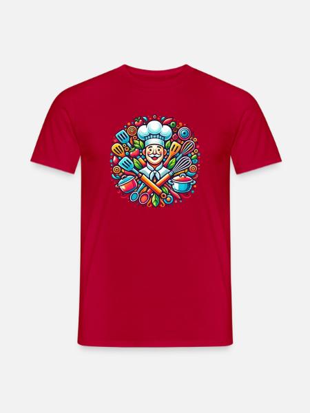 Chef Logo - T-shirt homme - rouge