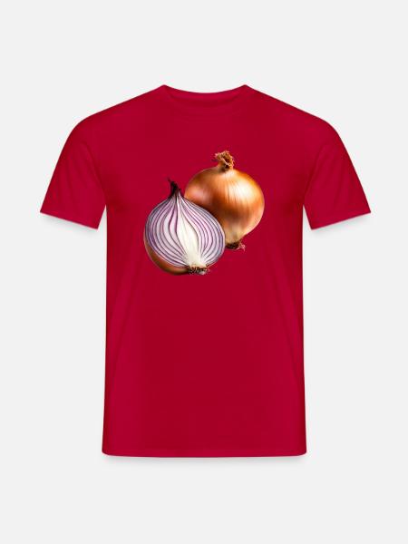 Rote Zwiebel Frische - Männer T-Shirt - Rot