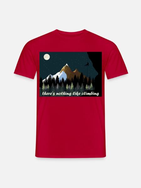Klettern - Männer T-Shirt - Rot