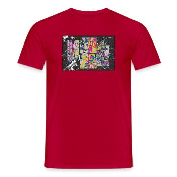 ungeordnetes_wirres - Männer T-Shirt - Rot - Vorne - AI Model Male 178 dark (178cm)