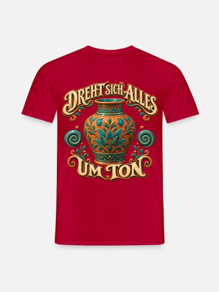 Dreht sich Alles um Ton - Männer T-Shirt - Rot