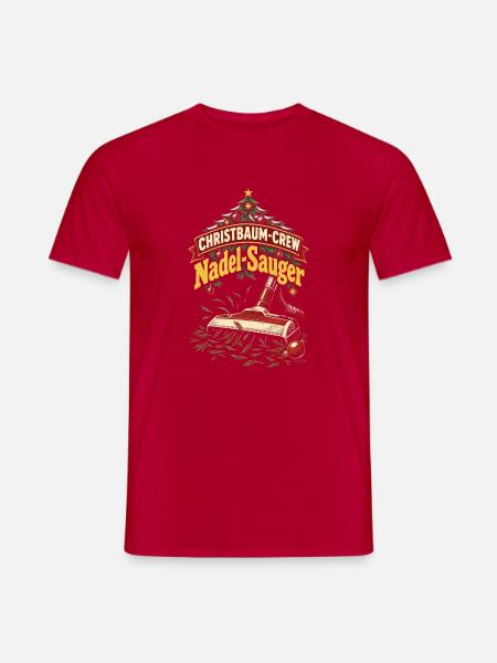 Christbaum-Crew Nadel-Sauger - Männer T-Shirt - Rot