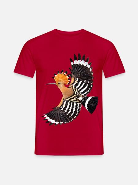 Wiedehopf - Männer T-Shirt - Rot