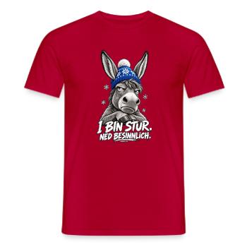 Grantige Weihnacht - Männer T-Shirt - Rot - Vorne - AI Model Male 178 dark (178cm)