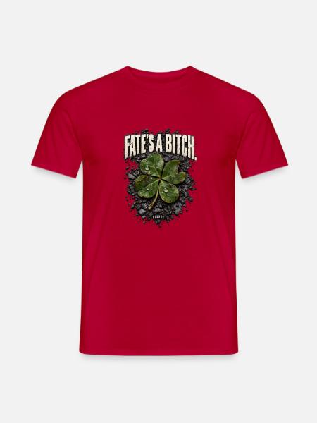 ODDROO – Schicksal & Kleeblatt - Männer T-Shirt - Rot
