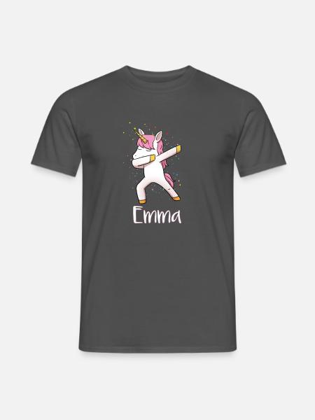 Emma - Männer T-Shirt - Anthrazit