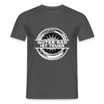 Guter Rad ist teuer - Männer T-Shirt - Anthrazit - Vorne - AI Model Male 178 light (178cm)