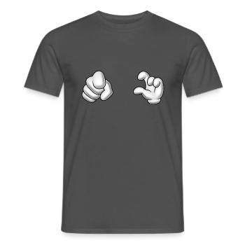 Du Hast Nen Kleinen Penis Lustige Geschenkidee - Männer T-Shirt - Anthrazit - Vorne - AI Model Male 178 light (178cm)