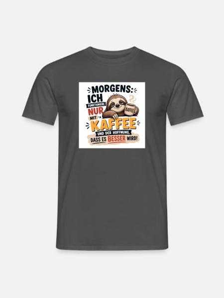 Modernes Design – Einzigartige Geschenkidee - Männer T-Shirt - Anthrazit