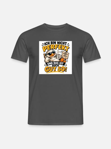 „Lustige Sprüche & kreative Designs“. - Männer T-Shirt - Anthrazit