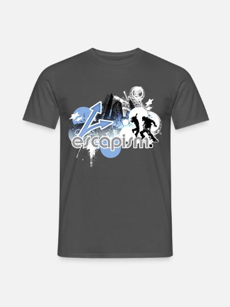 Urban Adventure Silhouetten - Männer T-Shirt - Anthrazit