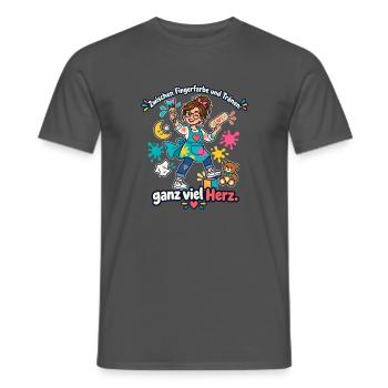Erzieherin Geschenk Kita Abschied Danke - Männer T-Shirt - Anthrazit - Vorne - AI Model Male 178 light (178cm)