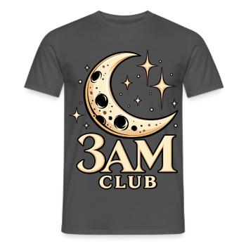 3AM Club Celestial Moon - Männer T-Shirt - Anthrazit - Vorne - AI Model Male 178 light (178cm)