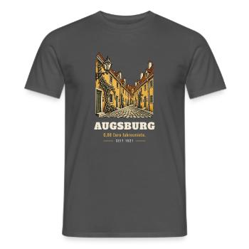 Augsburg 0,88 Euro Jahresmiete - Männer T-Shirt - Anthrazit - Vorne - AI Model Male 178 light (178cm)